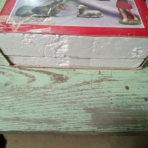 Vintage Ceramic 9 pc Nativity Set Mersco Wholesale Christmas Decoration - Picture 5 of 15